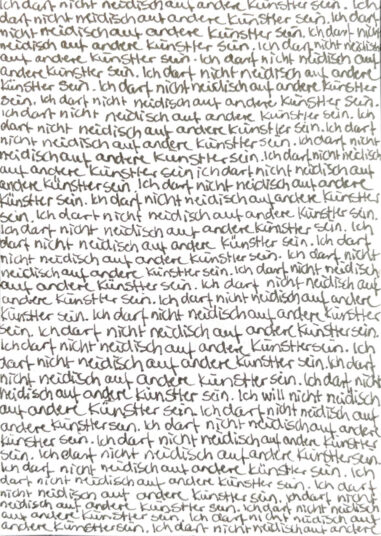 U. Diez, Strafzettel (4 v. 10), 2010, 7 × 5 cm, 50,– EUR