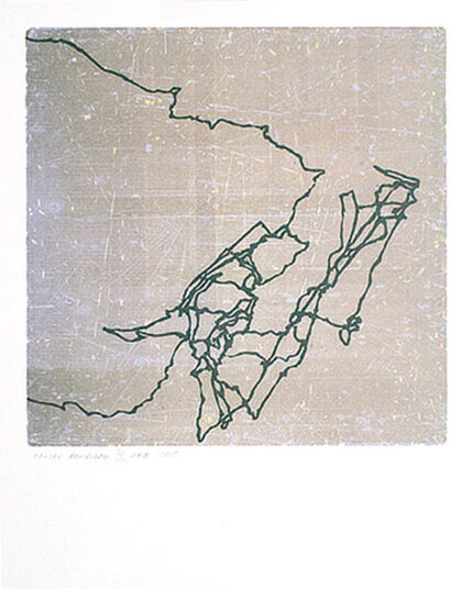 11, 12 - Centre Pompidou
24 x 30 cm
Materialdruck, Linolschnitt  3-farbig auf Alt Meissen 270g, Auflage: 10
eur 150.-