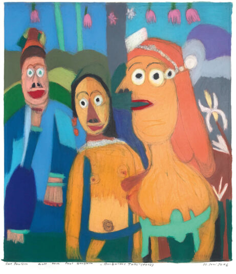 Uwe Paulsen malt nach Paul Gauguin „Barbarous Tales“ (1902), 22.06.2016; € 500,-